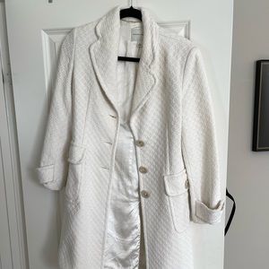 WHITE BANANA REPUBLIC COAT